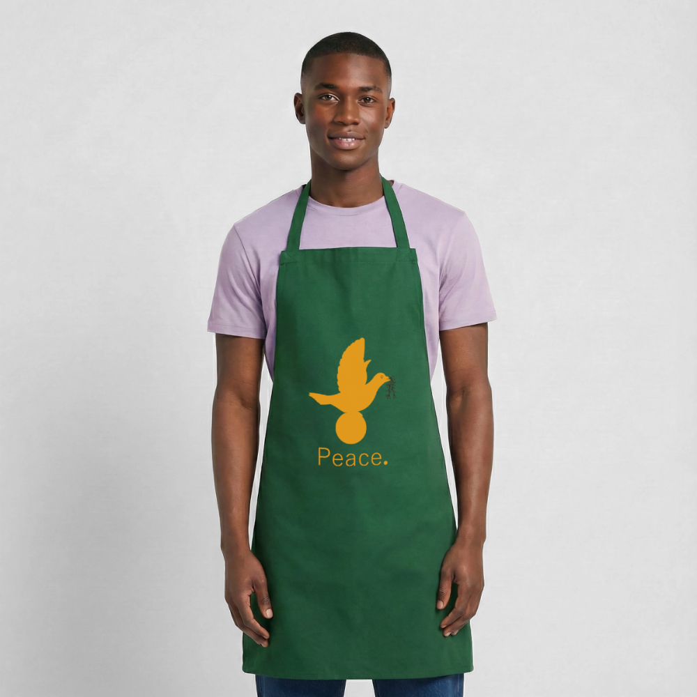 Tablier de cuisine_peaceorange - vert foncé