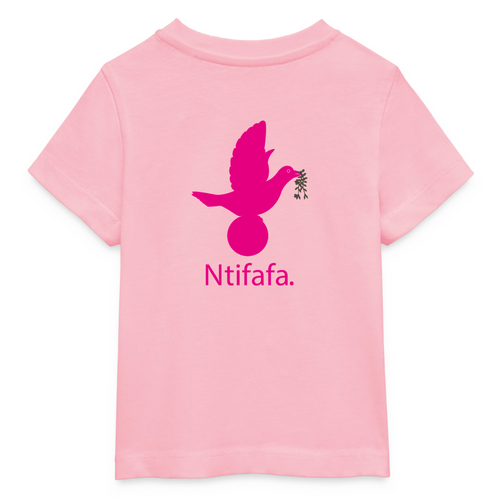 T-shirt bébé bio Stanley/Stella anniaversaire 2 ans Ntifafa rose - Lusoquot - rose pâle