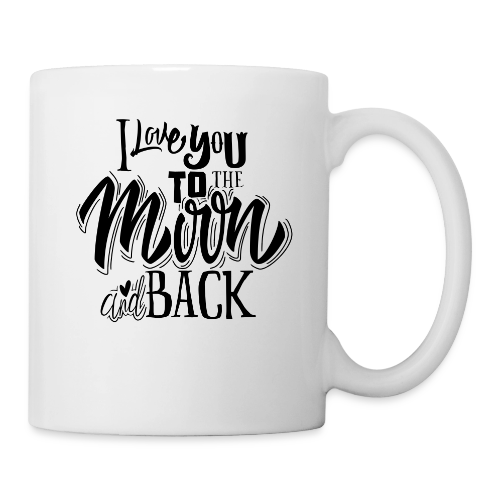 Mug blanc_iloveyoutomoonandback_peacenoir - blanc