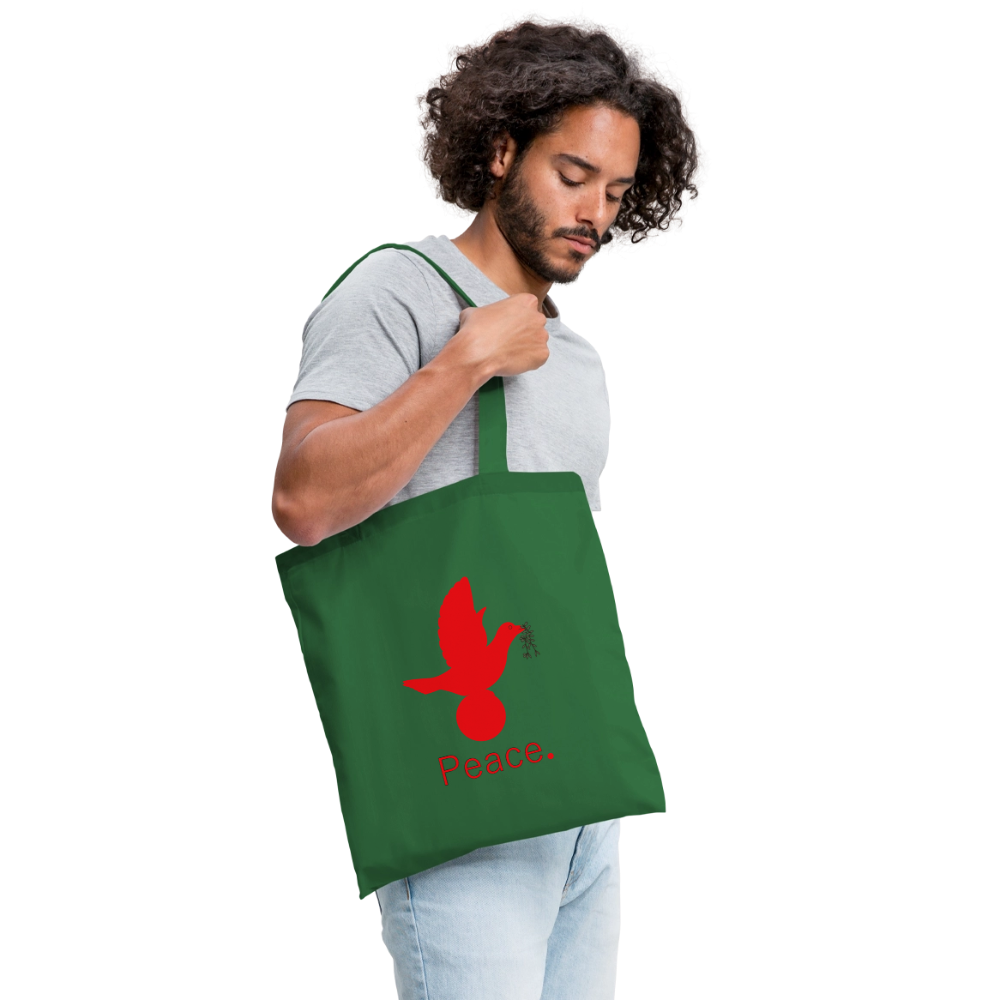 Tote Bag Peace rouge - Lusoquot - vert sapin