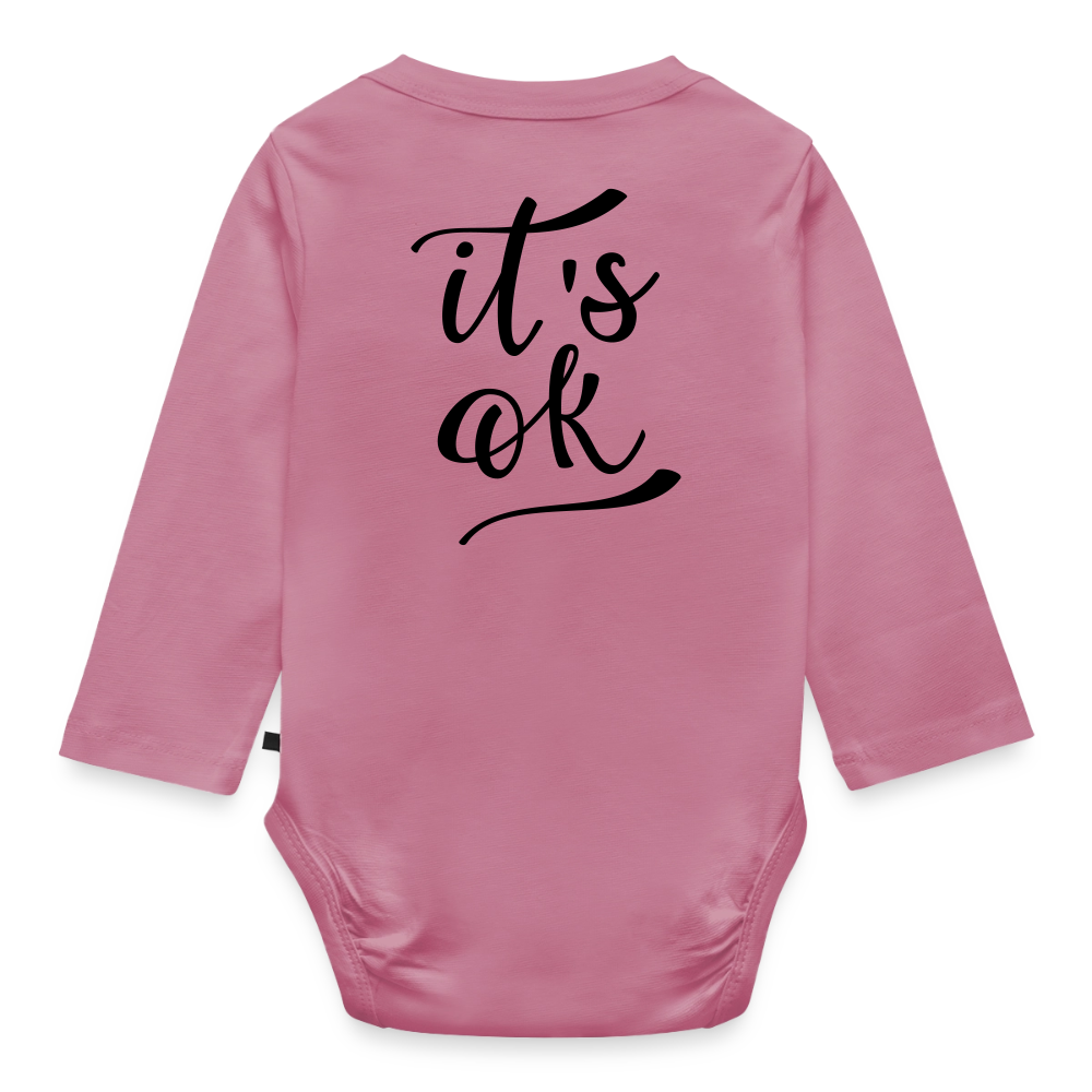 Body Bébé bio manches longues_peacenoir - mauve