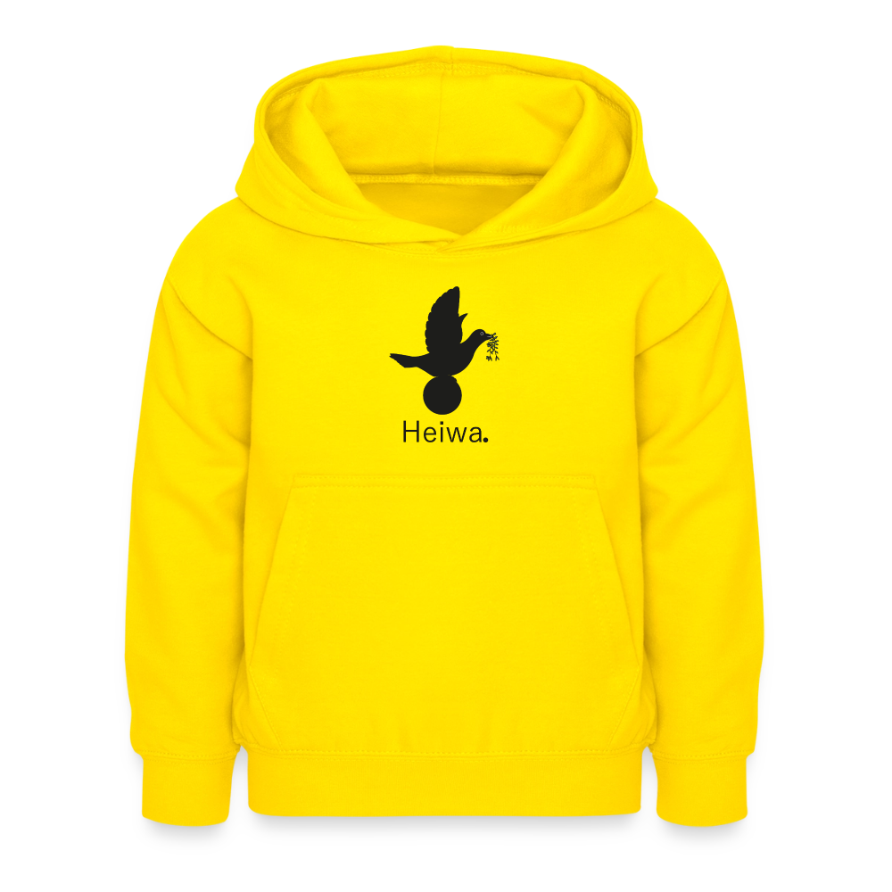 Sweat à capuche Enfant Heiwa noir - Lusoquot - jaune