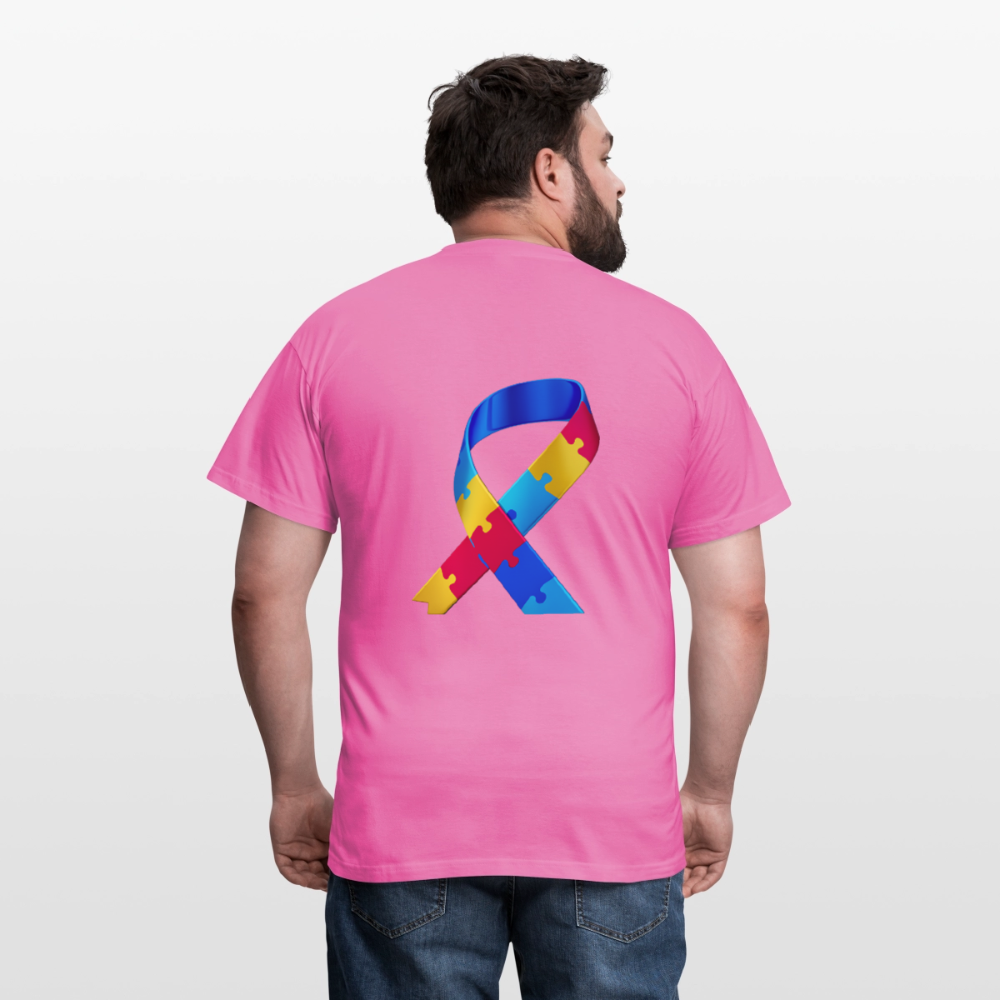 T-shirt Homme -journeemondiale trisomie 21 mars- Peace jaune - rose