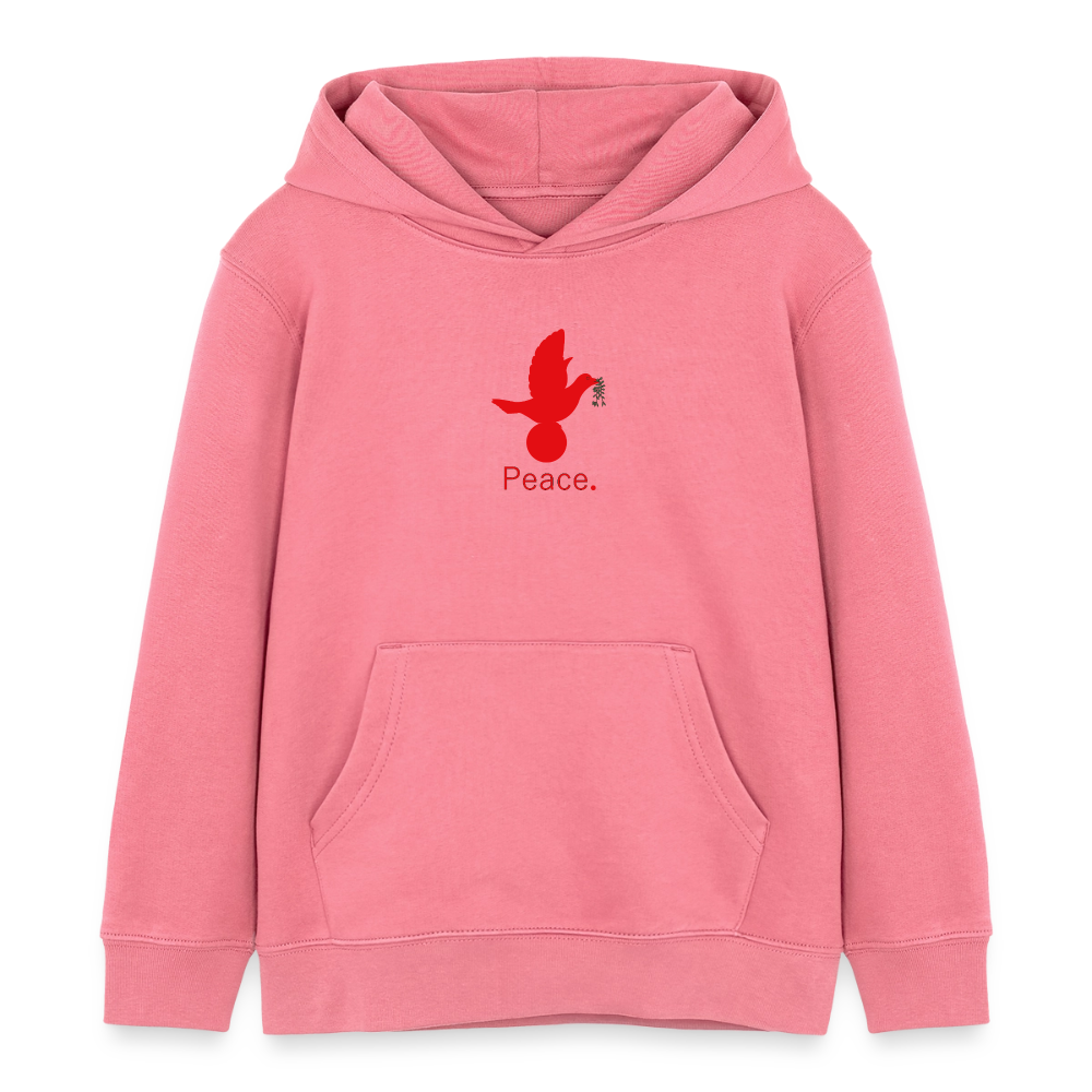 Sweat à capuche bio Mini Cruiser Stanley/Stella Enfant_peacerouge - rose 