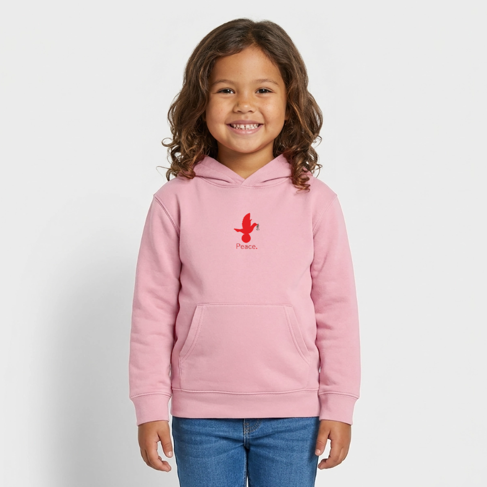 Sweat à capuche bio Mini Cruiser Stanley/Stella Enfant_peacerouge - rose pâle