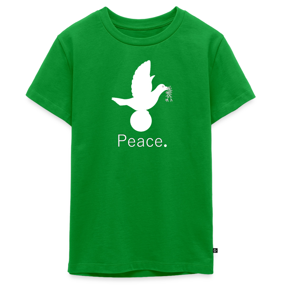 T-shirt Premium Ado Peace blanc Lusoquot - vert