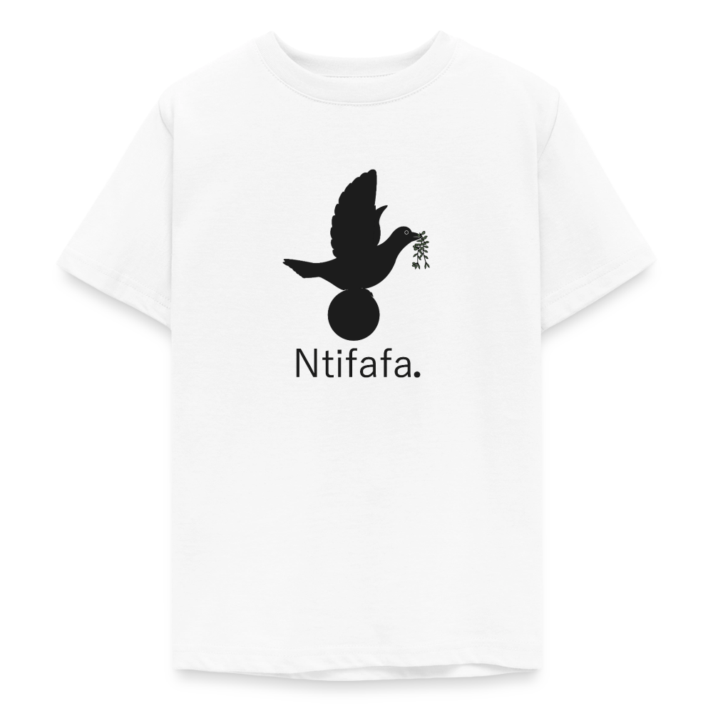 T-shirt Ado Ntifafa noir - Lusoquot - blanc