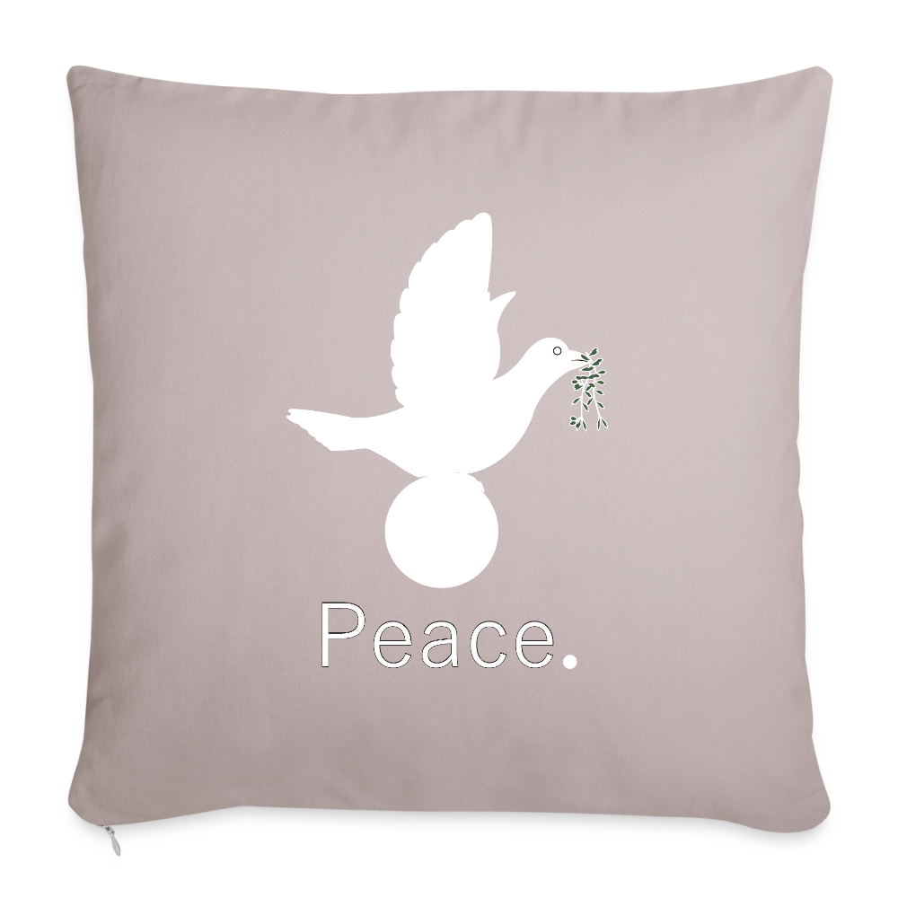 Coussin et housse de 45 x 45 cm - taupe clair