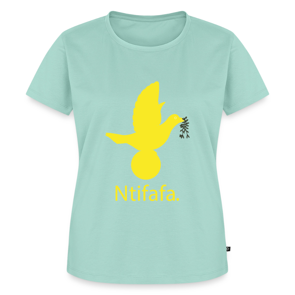 T-shirt Premium Femme Ntifafa jaune - Lusoquot - menthe 