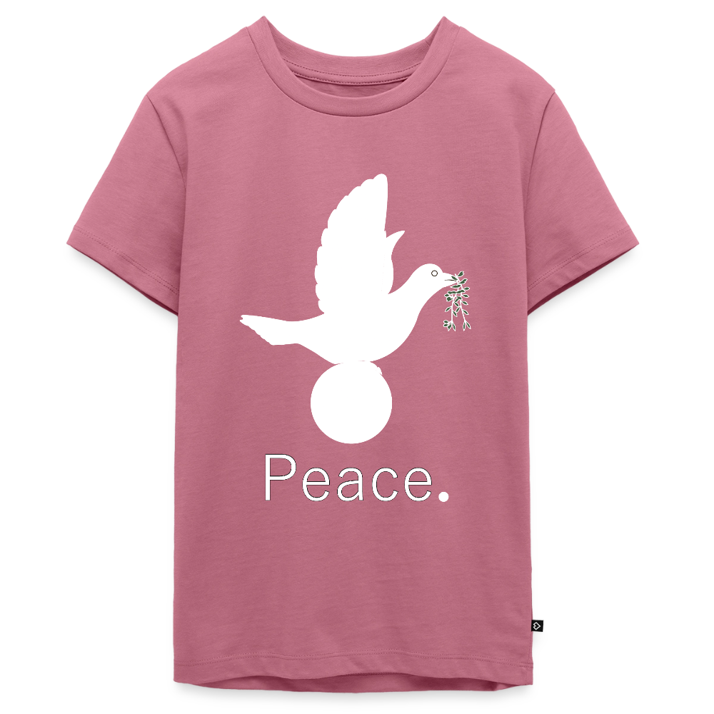 T-shirt Premium Ado_peaceblanc - mauve