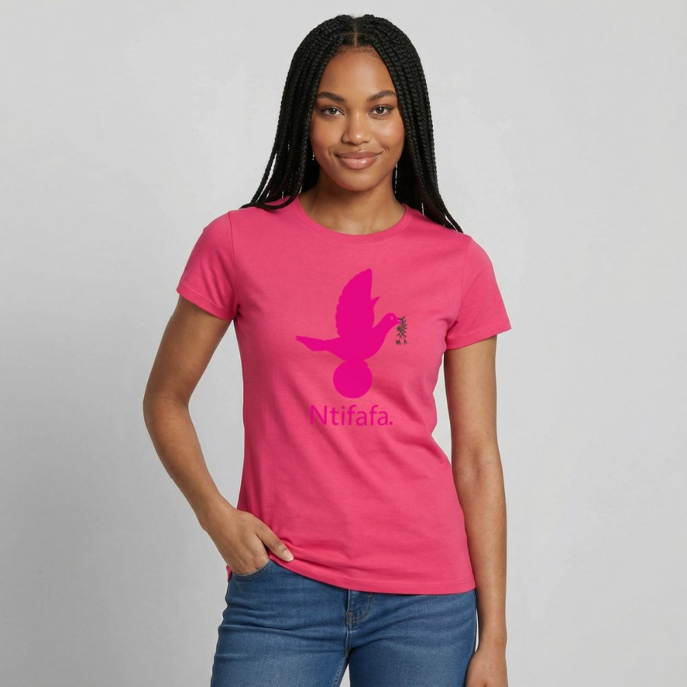 T-shirt Femme_ntifafa_rose - rose azalée