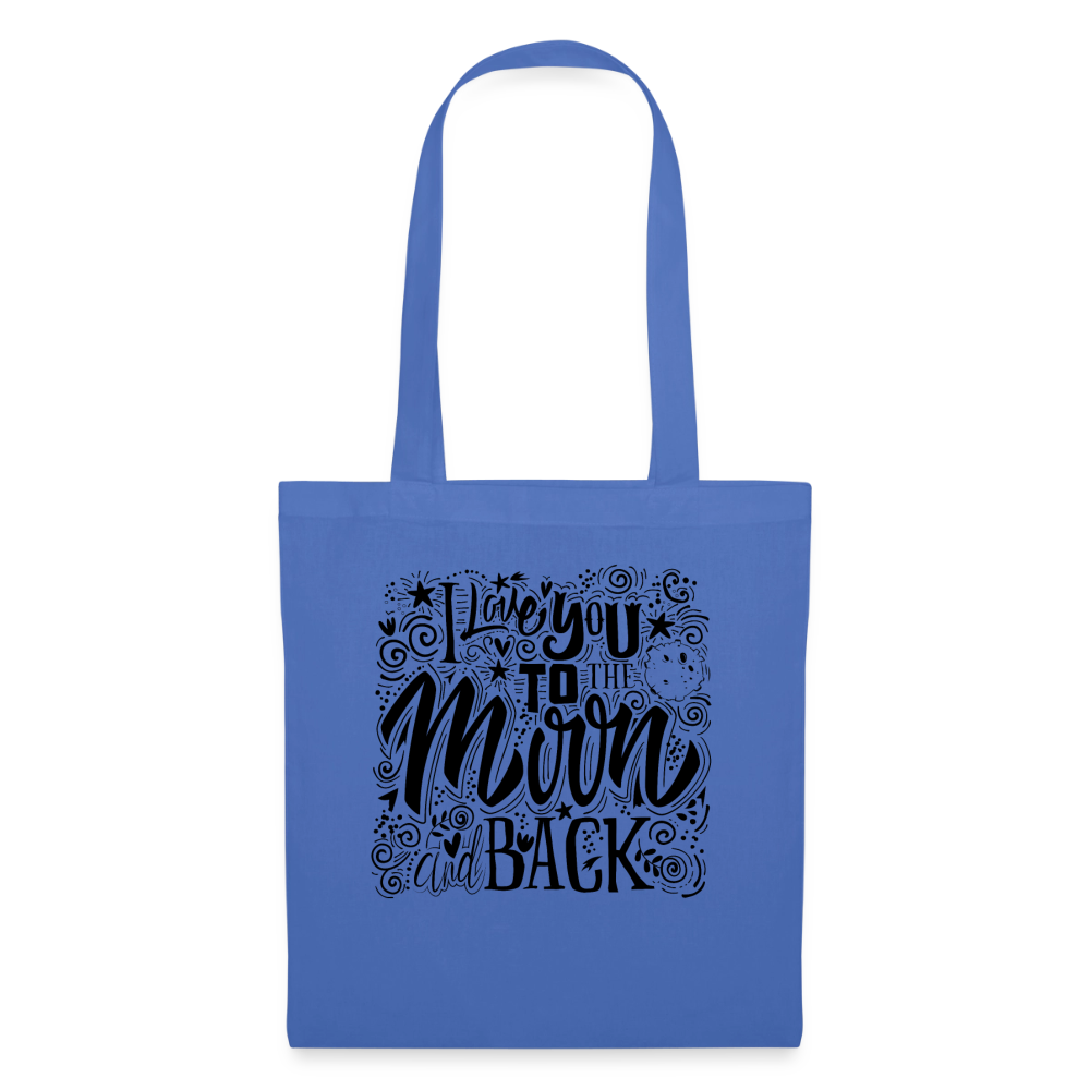 Tote Bag_peacenoir_iloveutomoonandback - bleu pâle
