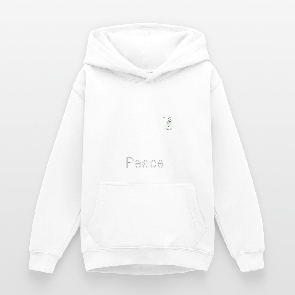Sweat à capuche Ado_peaceblanc - blanc