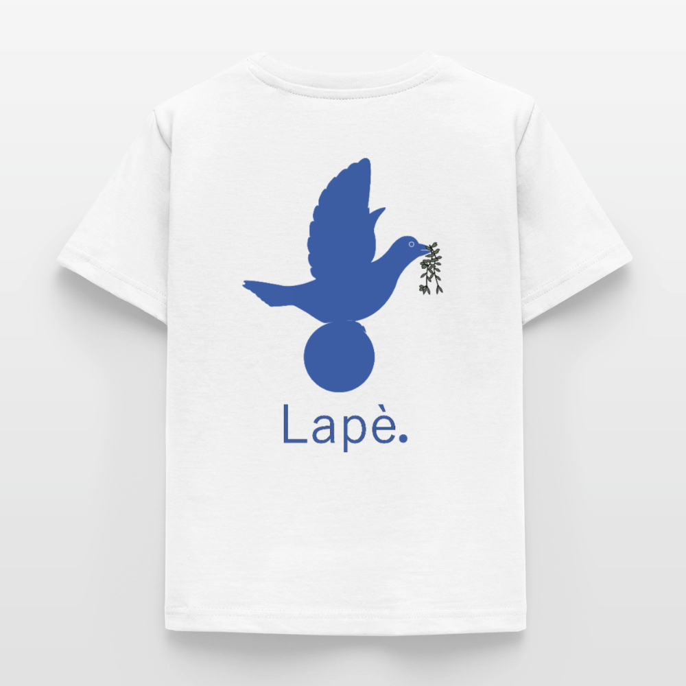 T-shirt Enfant anniversaire 2 ans Lapè bleu - Lusoquot - blanc