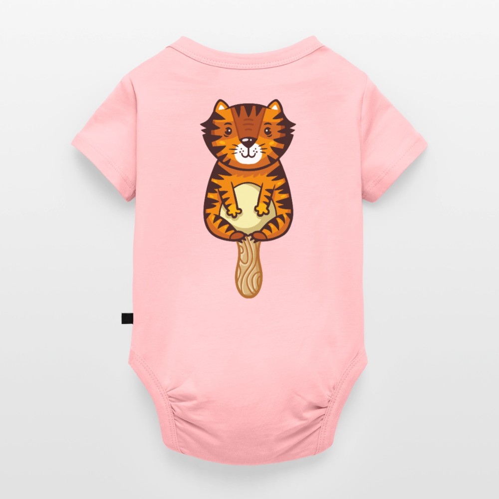 Body Bébé bio manches courtes_peacejaune - rose