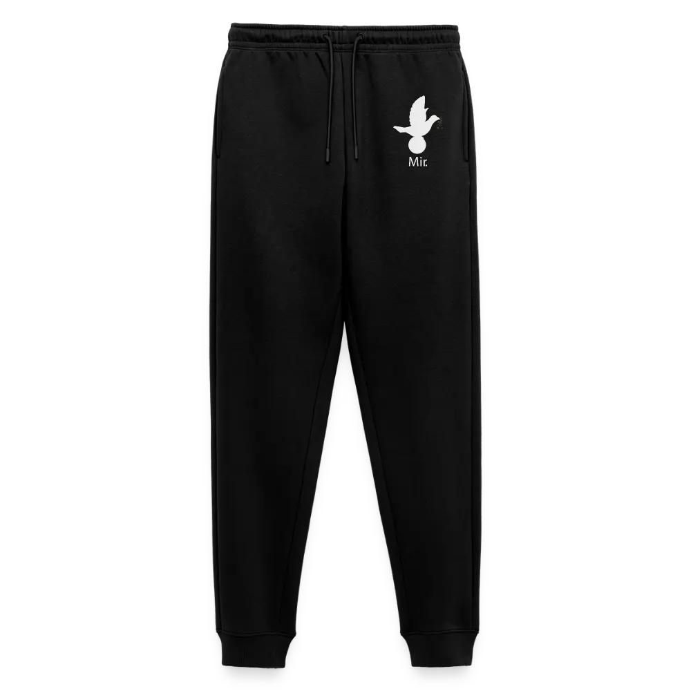 Pantalon de jogging Premium bio Homme sport Mir blanc - Lusoquot - noir