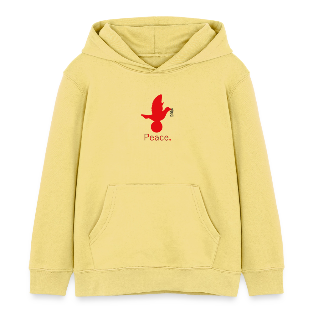 Sweat à capuche bio Mini Cruiser Stanley/Stella Enfant_peacerouge - jaune viva 