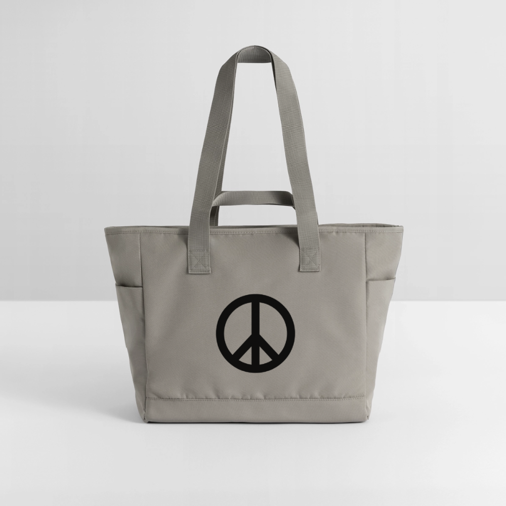 Sac matelassé déperlant Paix noir - Lusoquot - gris
