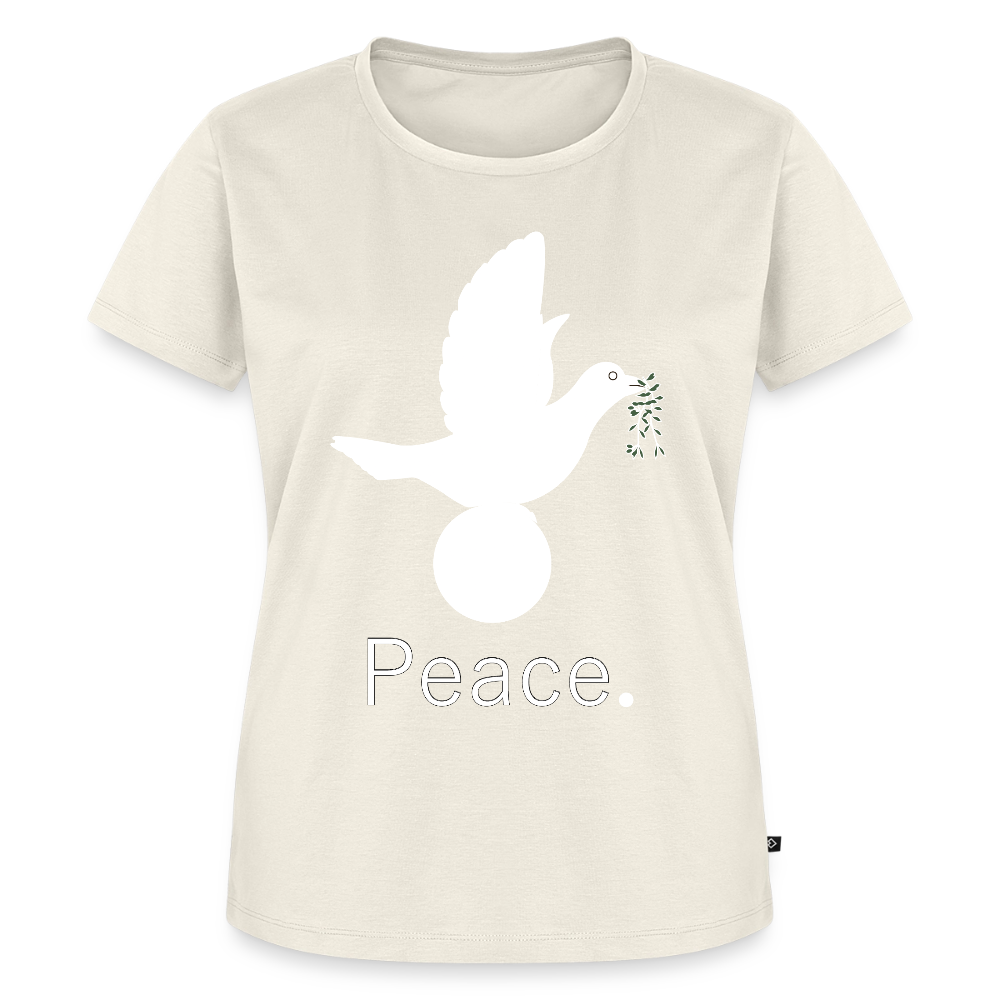 T-shirt Premium Femme_peaceblanc - blanc cassé