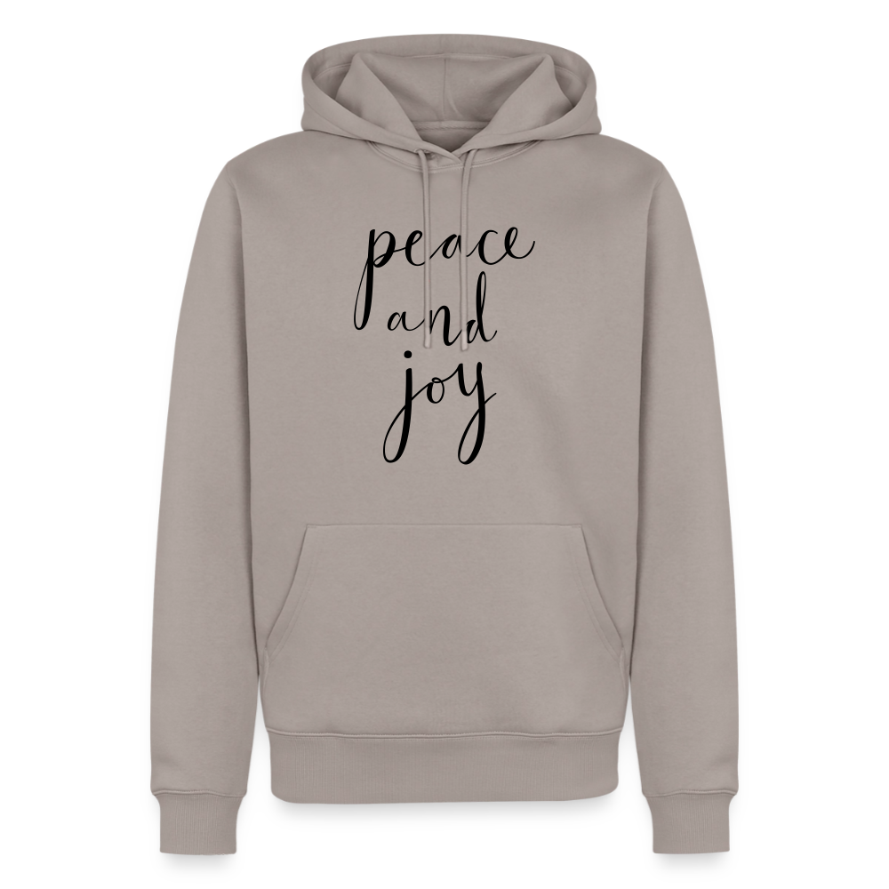 Sweat-shirt à capuche Premium pour hommes Peace and joy Peace noir - Lusoquot - taupe