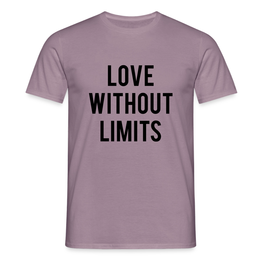 Men's T-Shirt_peace_noir - purple-grey 