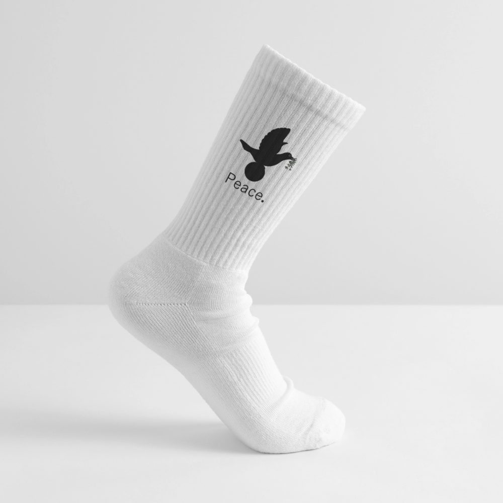 Chaussettes de tennis_peace_noir - blanc