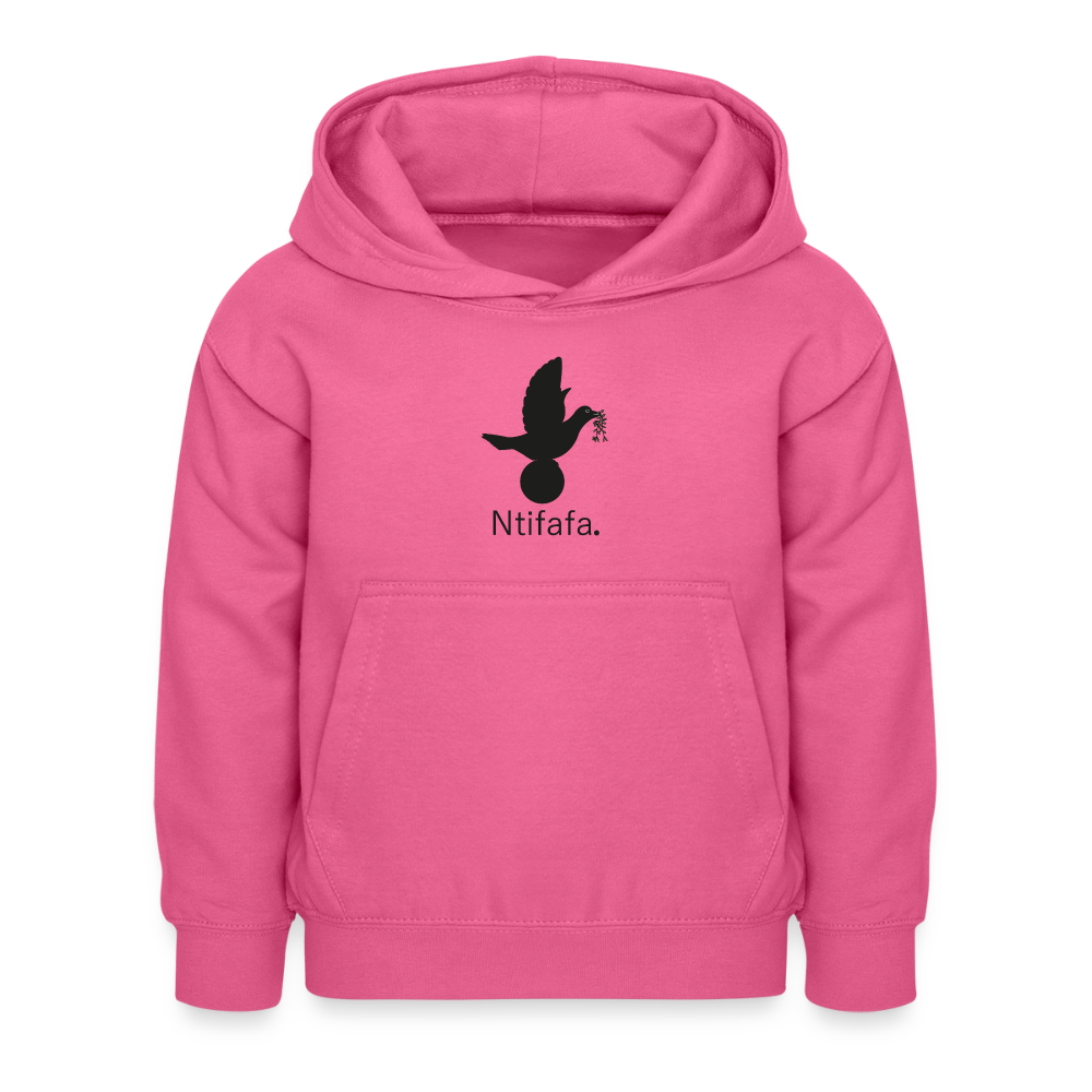 Sweat à capuche Enfant Ntifafa noir - Lusoquot - rose