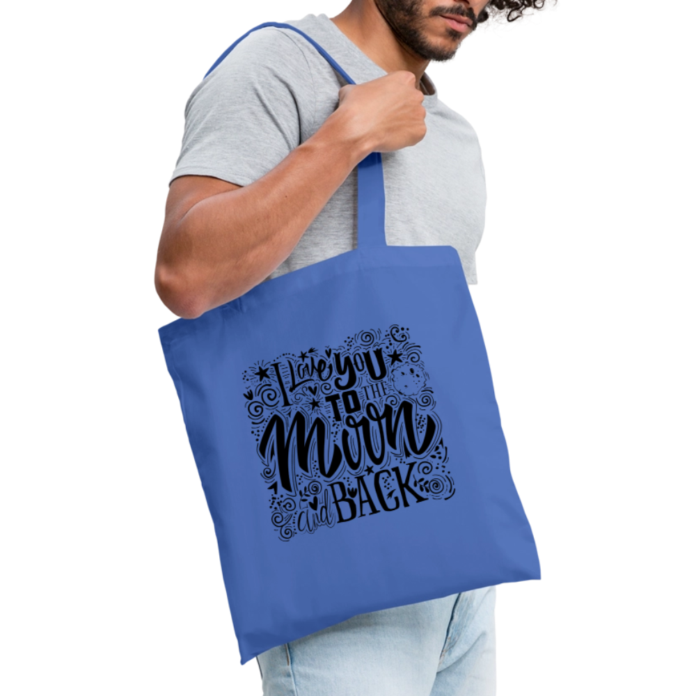Tote Bag_peacenoir_iloveutomoonandback - bleu pâle