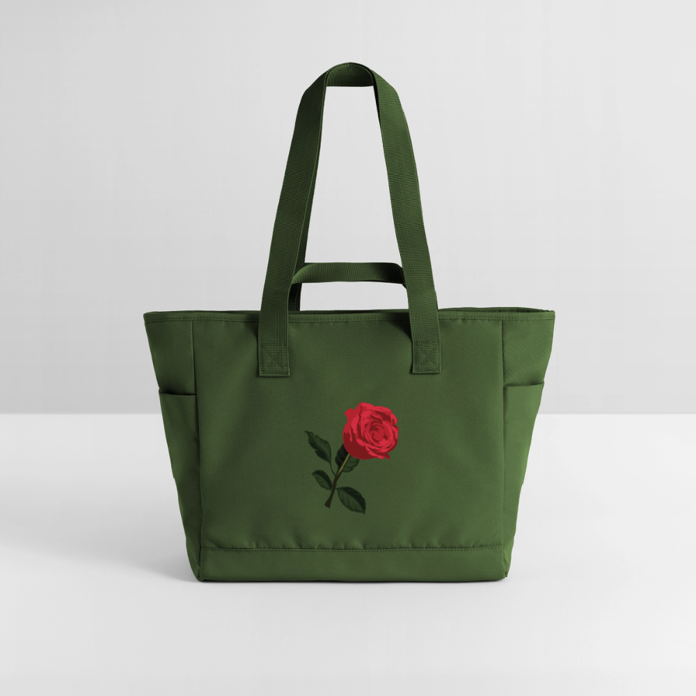 Sac matelassé déperlant Ntifafa rouge - Lusoquot - vert sapin