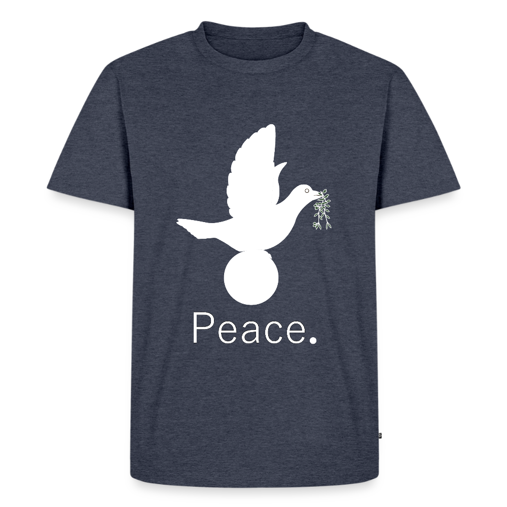 T-shirt Premium Homme_peaceblanc - bleu jeans 