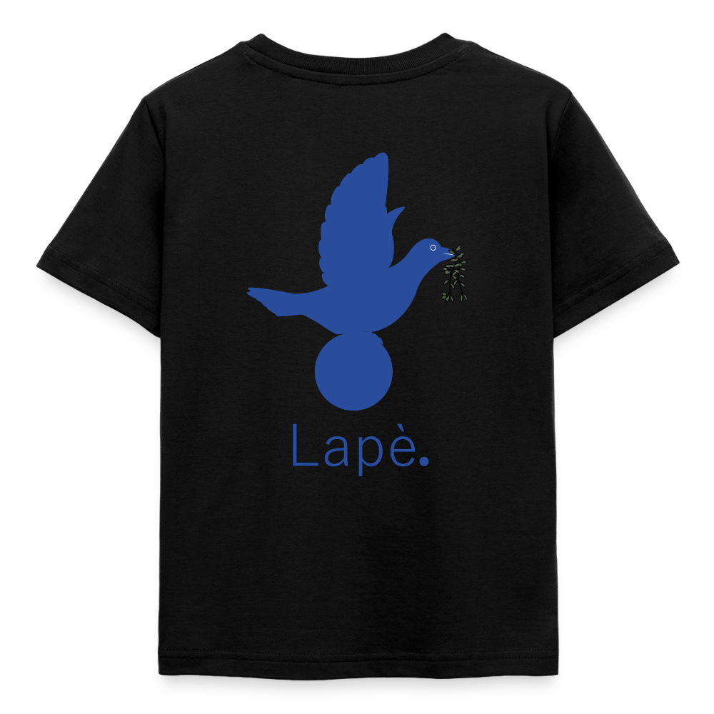 T-shirt Enfant anniversaire Lapè bleu - Lusoquot - noir