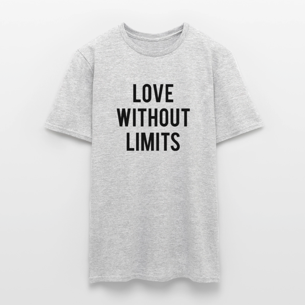 Men's T-Shirt_peace_noir - heather grey