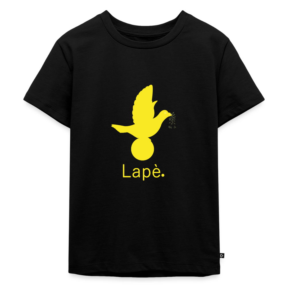 T-shirt Premium Enfant Lapè jaune - Lusoquot - noir