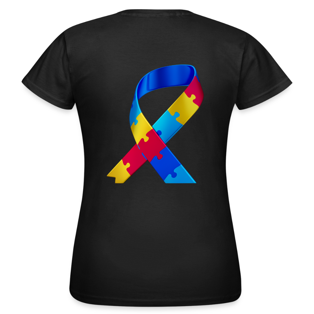 T-shirt Femme-journeemondiale trisomie 21 Peace jaune - noir