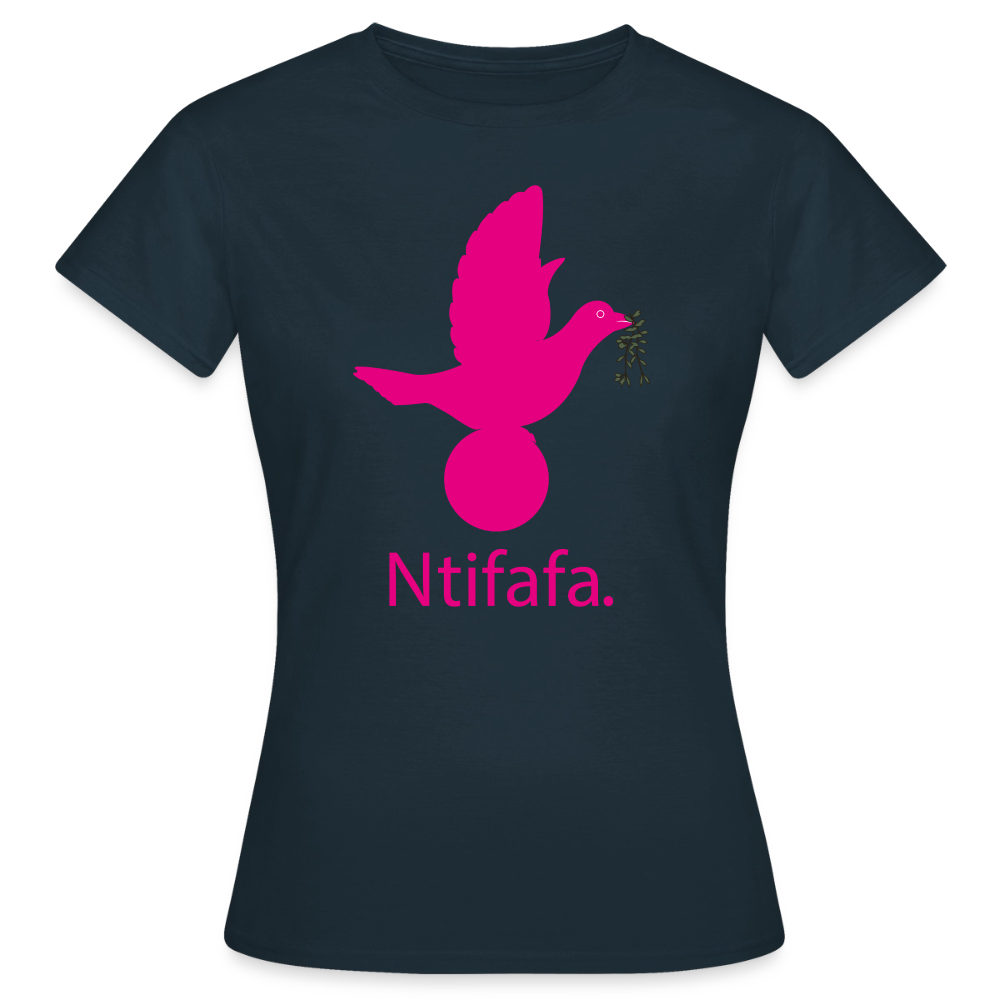 T-shirt Femme_ntifafa_rose - marine