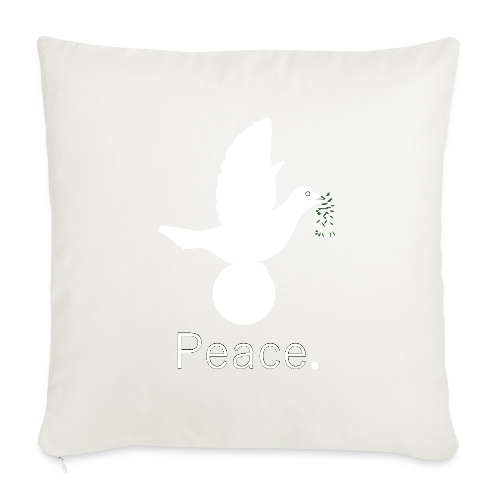 Coussin et housse de 45 x 45 cm - blanc nature