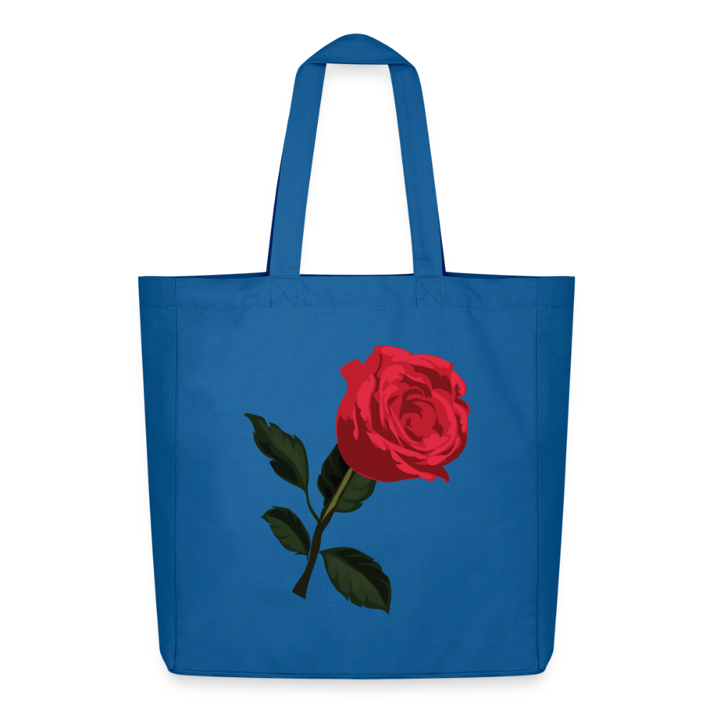 Tote bag Stanley/Stella Midweight recyclé_peacerouge_fleurlarose - bleu attentif