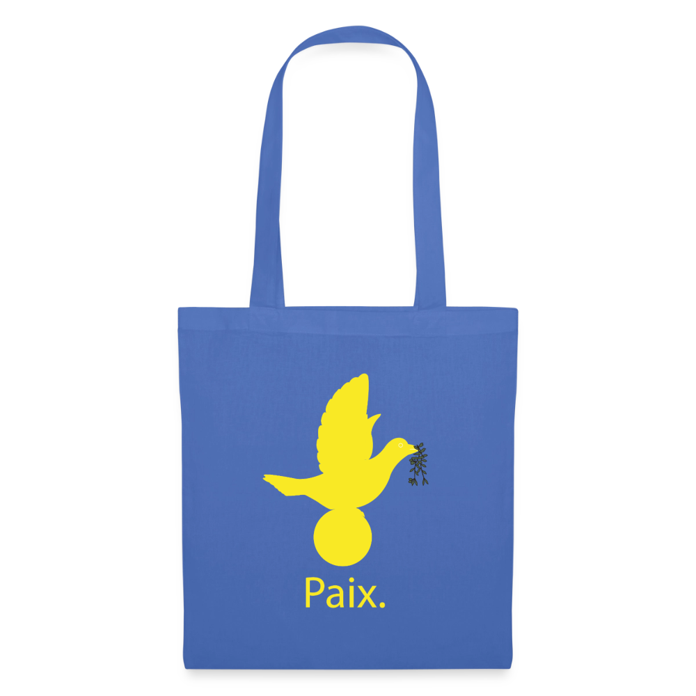 Tote Bag Paix jaune - Lusoquot - bleu pâle