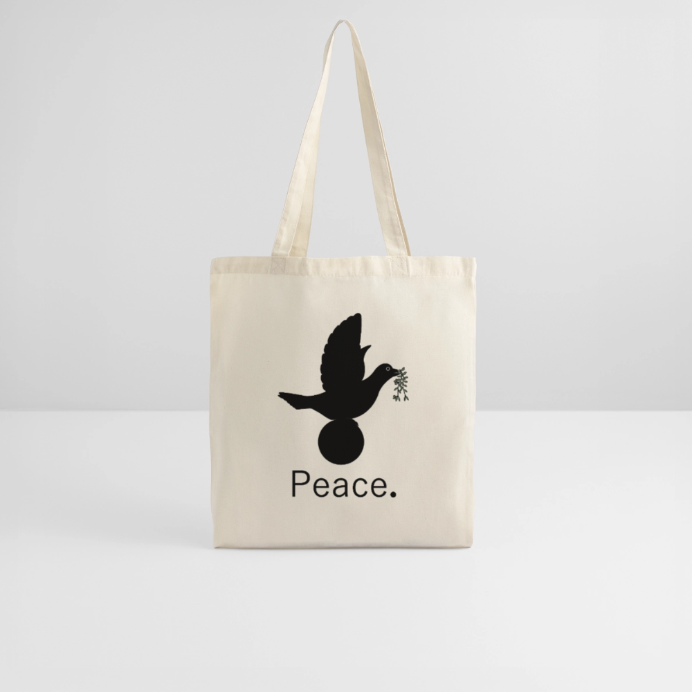 Tote Bag I love you to moon and back Peace noir - Lusoquot - nature