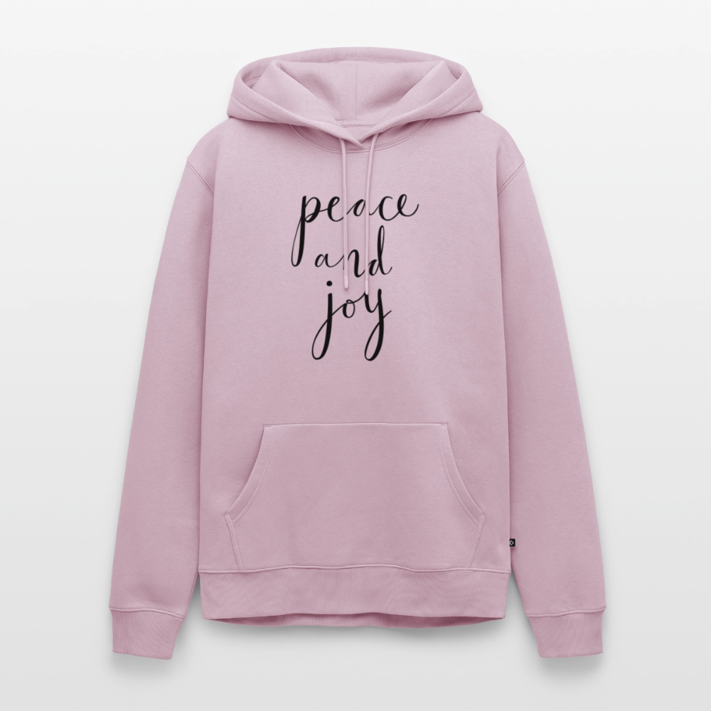 Sweat-shirt à capuche Premium pour hommes Peace and joy Peace noir - Lusoquot - rose poudré