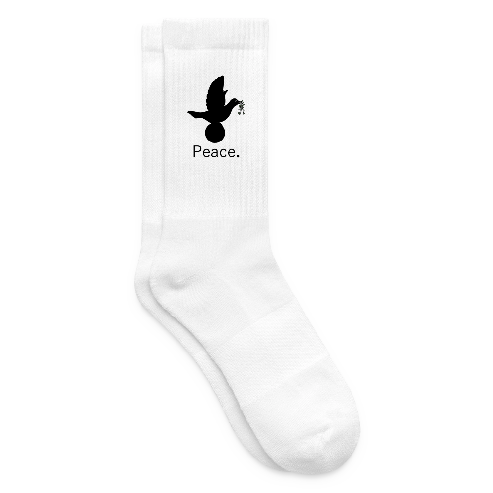 Chaussettes de tennis_peace_noir - blanc