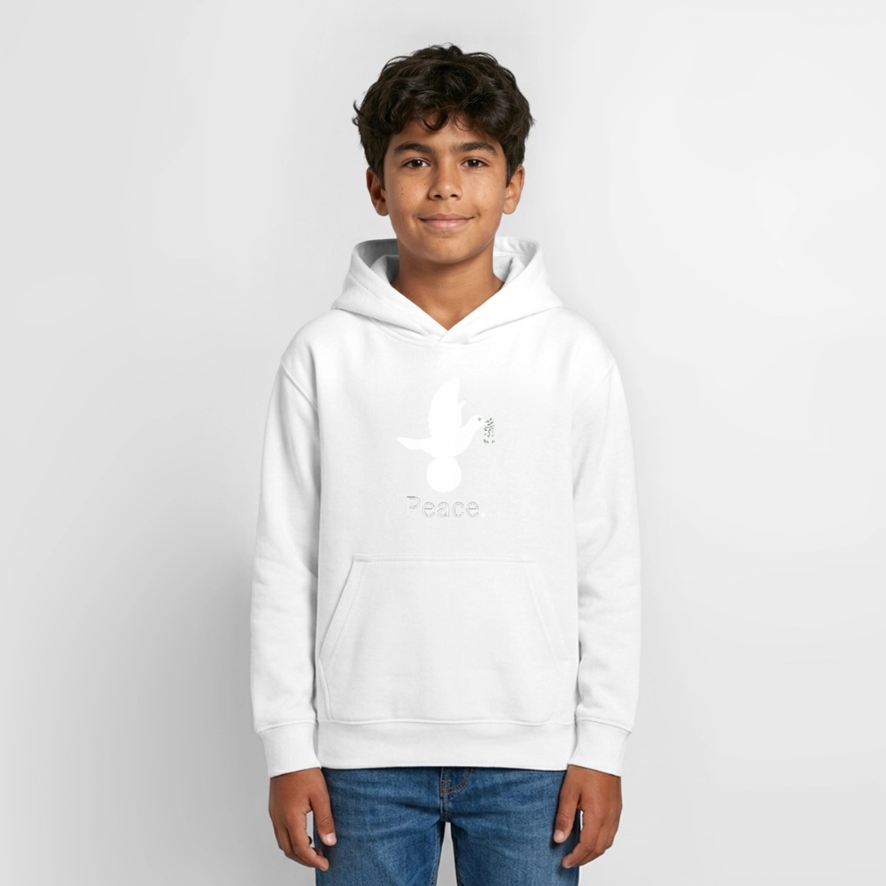 Sweat à capuche Ado_peaceblanc - blanc