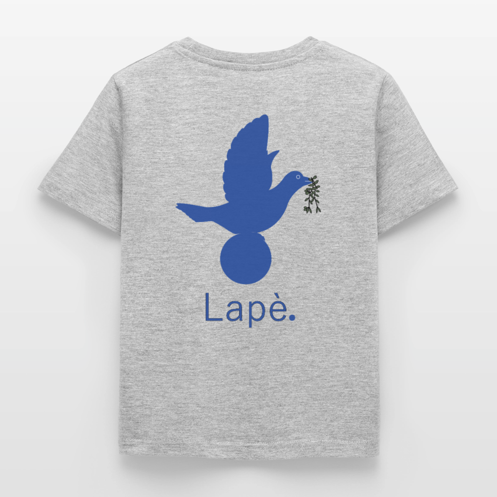 T-shirt Enfant anniversaire 2 ans Lapè bleu - Lusoquot - gris chiné