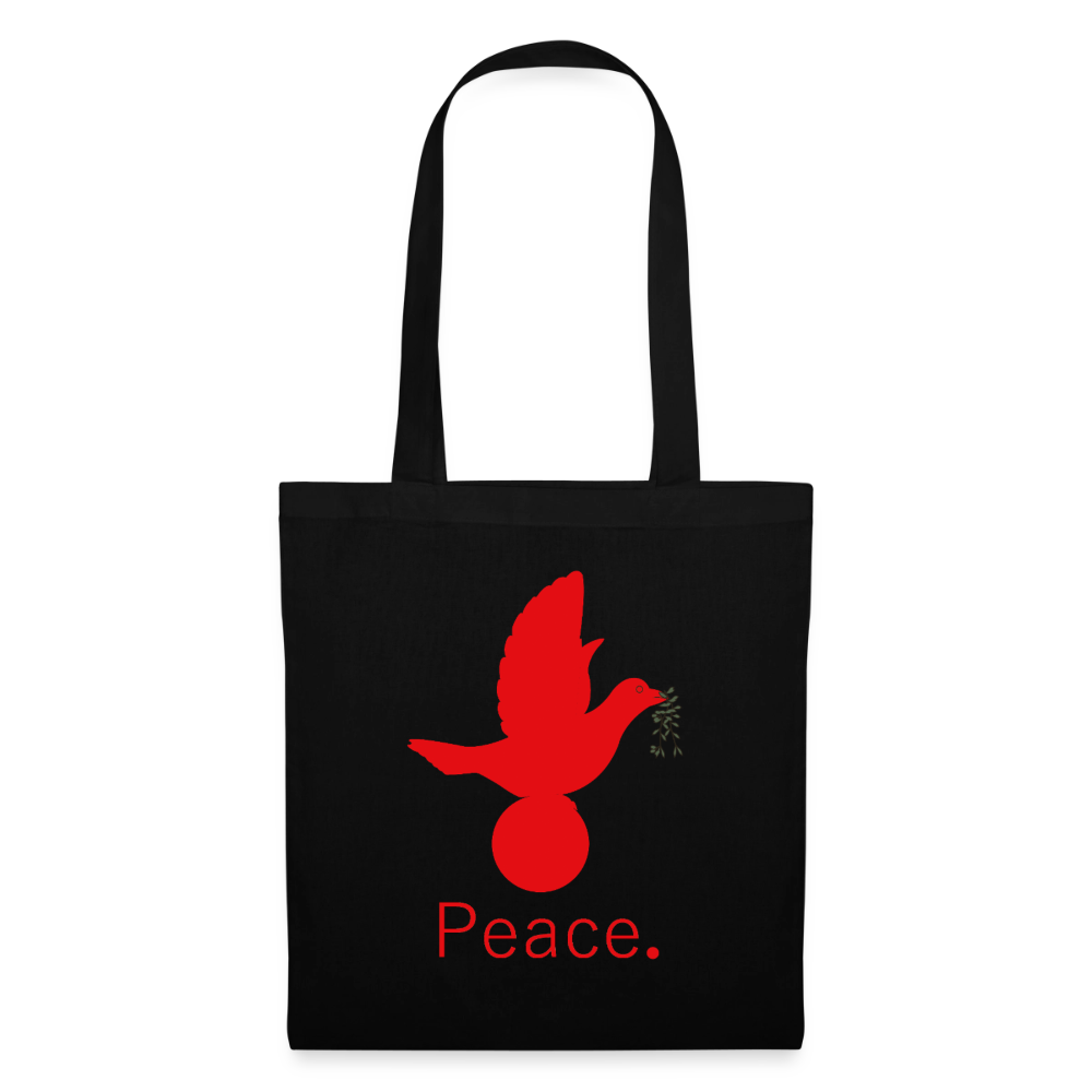 Tote Bag_peacerouge - noir