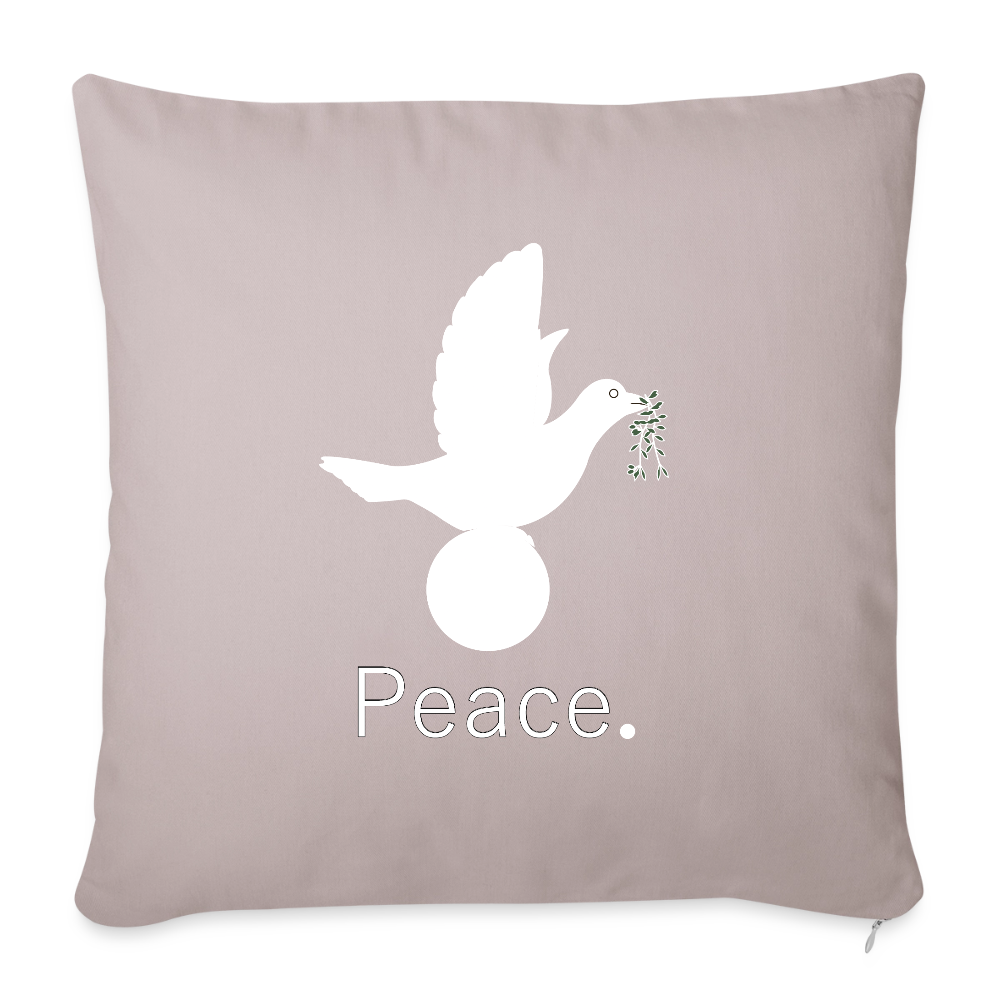 Coussin et housse de 45 x 45 cm - taupe clair