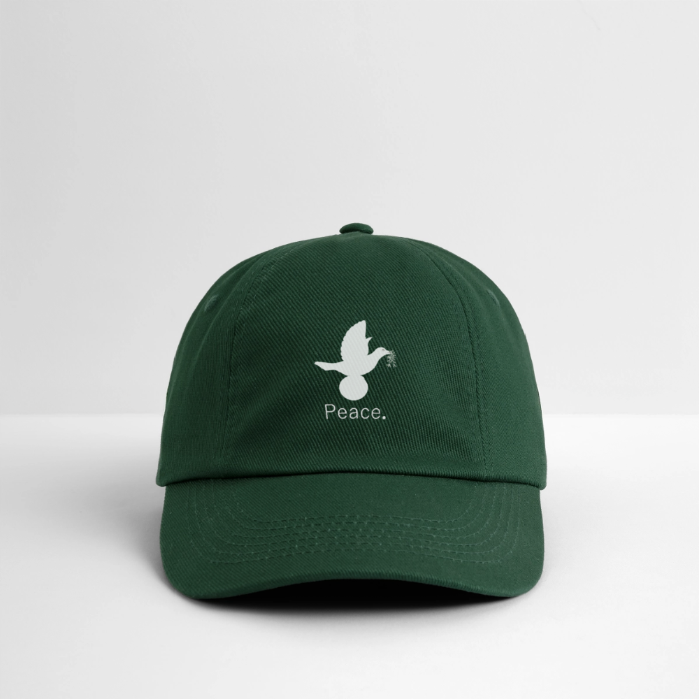 Casquette classique_peaceblanc - vert bouteille