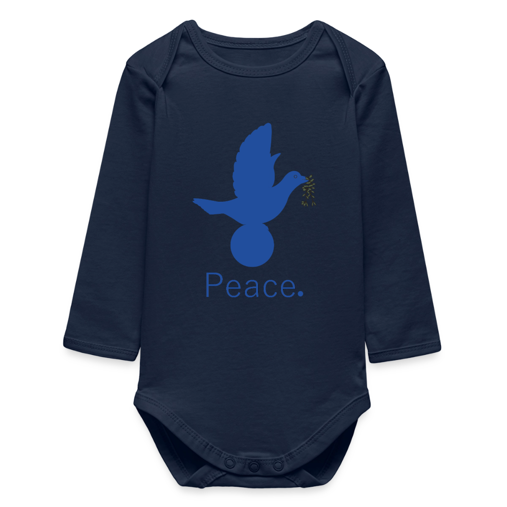 Body bébé manches longues biologique - bleu marine