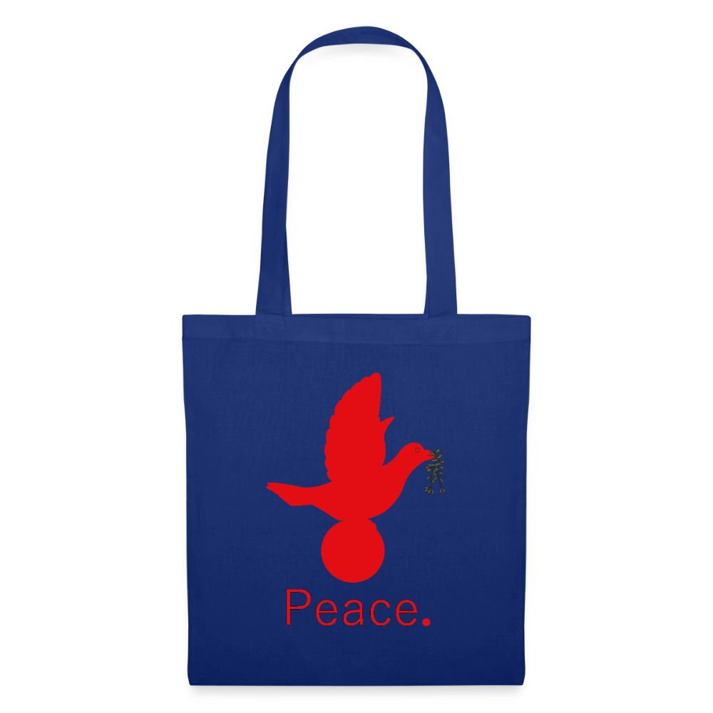 Tote Bag_peacerouge - bleu royal
