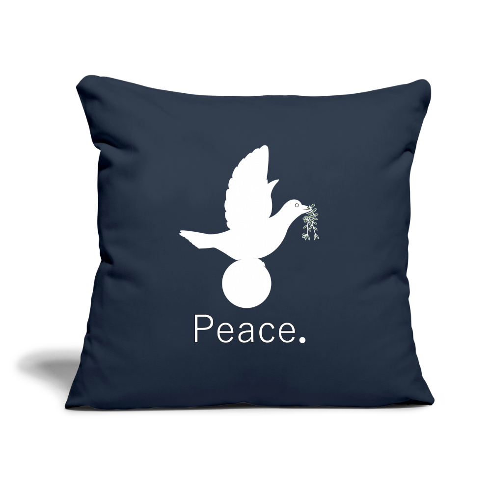 Coussin et housse de 45 x 45 cm - bleu marine