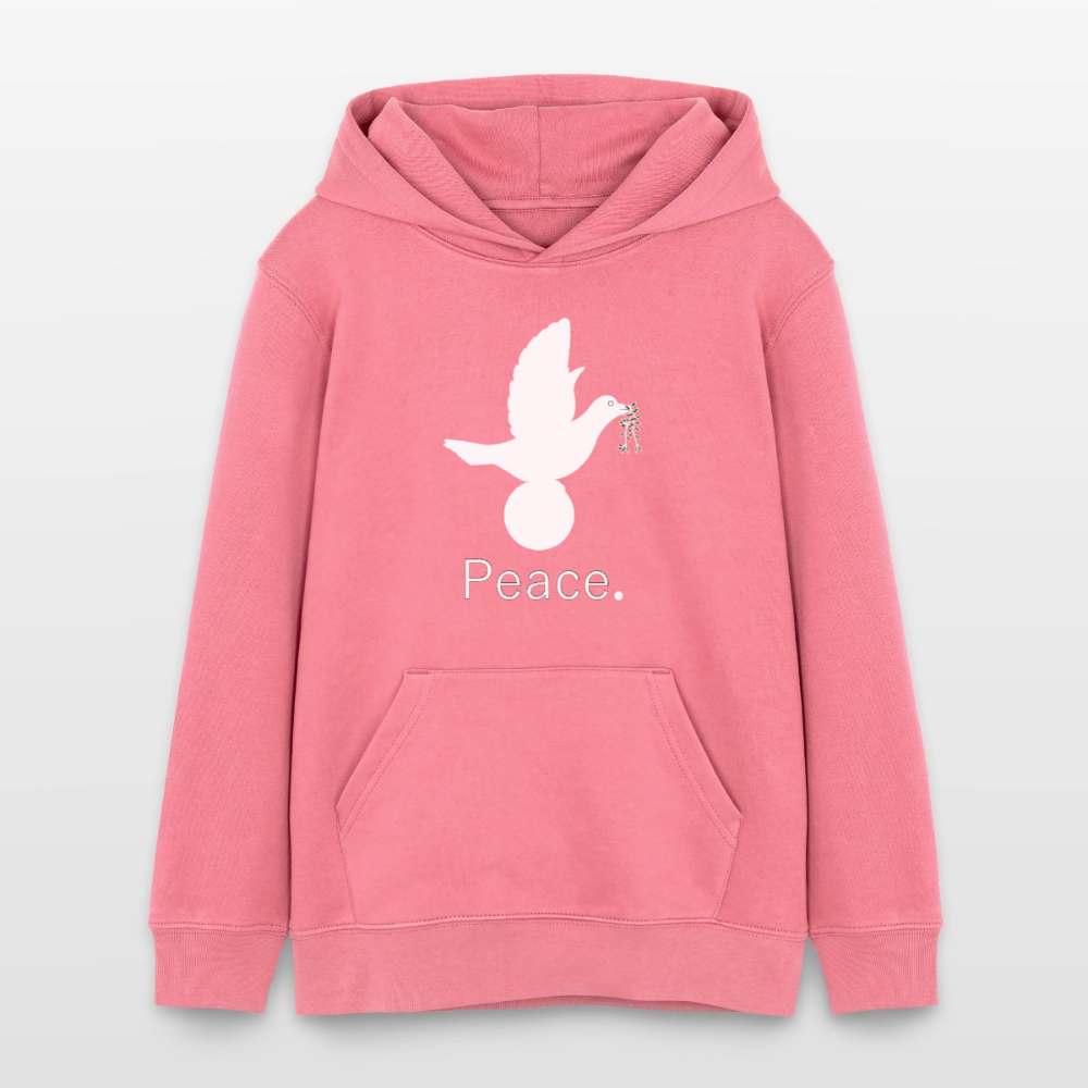 Sweat à capuche bio Mini Cruiser Stanley/Stella Ado_peaceblanc - rose 